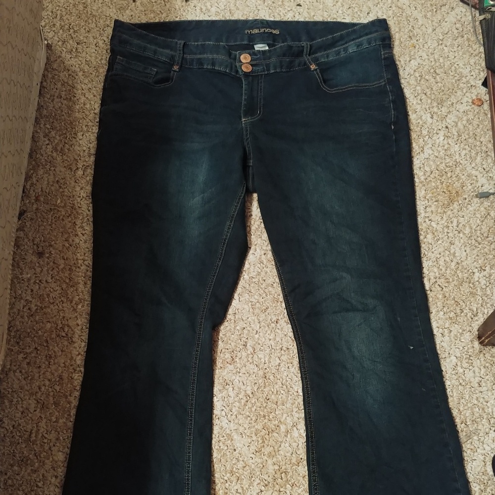 Dark wash plus size jeans